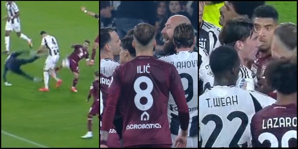 Juve-Toro: Gatti e Milinkovic, scintille derby. Poi Vlahovic e Masina...