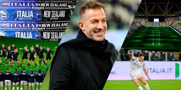 Italia-All Blacks all'Allianz Stadium, che atmosfera! E c'è anche un ospite speciale