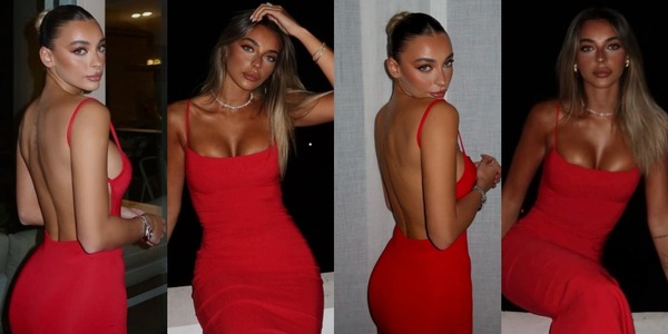Chiara Frattesi, il look total red conquista tutti: "Geolier, 10-0 per te"