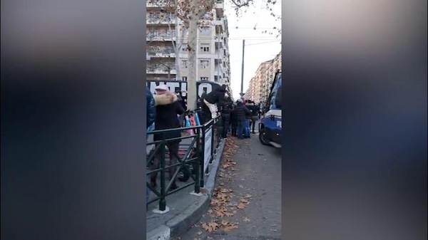 Toro-Juve, l'arrivo del pullman bianconero