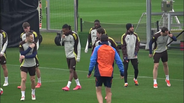 Juve, allenamento con Kolo Muani e Alberto Costa