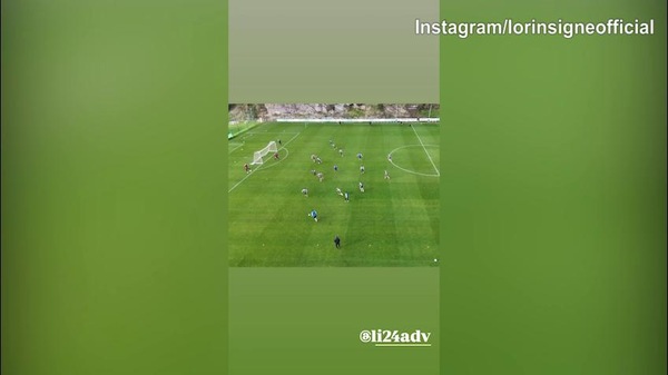 Insigne, altra magia in allenamento: il gol a giro è una delizia!