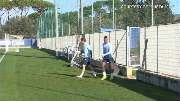 Lazio, allenamento prima del Braga