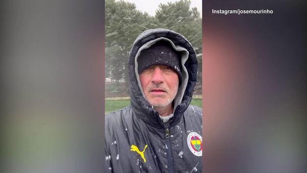 Mourinho nella bufera di neve