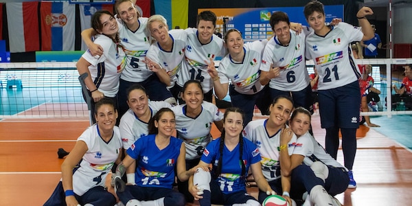 La nazionale di femminile di sitting in raduno al Centro Pavesi