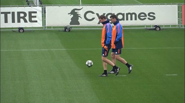 Juve, allenamento prima dei playoff