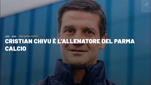 Chivu è il nuovo allenatore del Parma