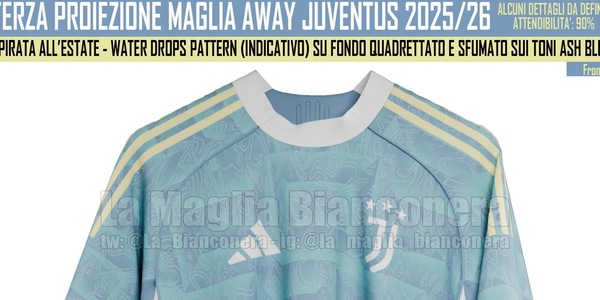 Juve, così la maglia da trasferta: la divisa away per il 2025/2026