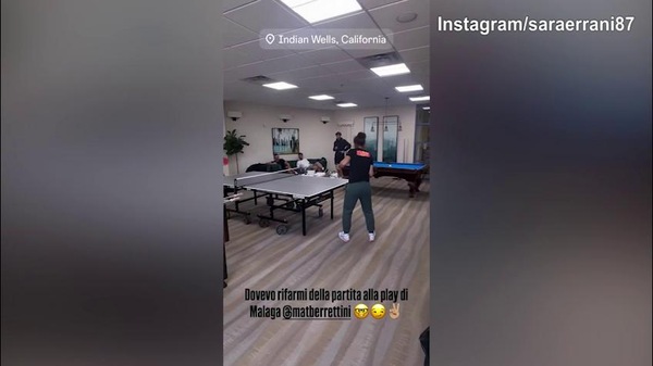 Tennis, Berrettini-Errani: che sfida incredibile a ping pong!