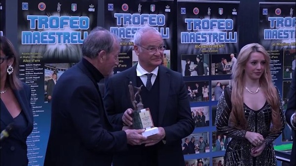Ranieri: "Fa sempre piacere essere premiati"
