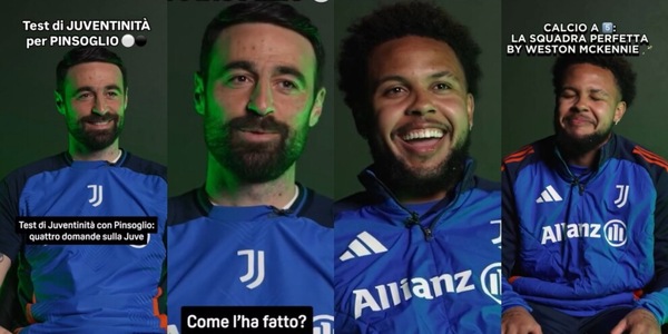 McKennie spiazza sull'allenatore e Pinsoglio tifoso vero: Juve, interviste show
