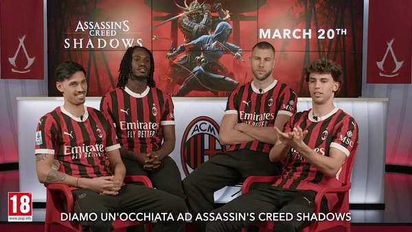 Il Milan prova Assassin's Creed Shadows: che spettacolo!