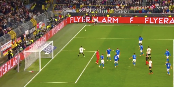Italia, errore clamoroso sul 2-0 della Germania: Musiala segna tutto solo!
