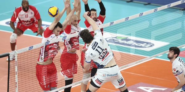 Play Off: Trento trema ma vince Gara 1 con Piacenza