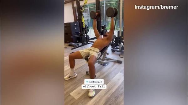 Juventus, Bremer lavora duramente in palestra