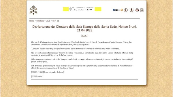 Morte Papa Francesco: dalla Serie A ai Dilettanti, rinviati tutti i match in Italia