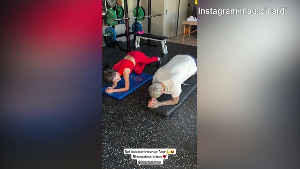 Mauro Icardi, lavoro di riabilitazione in palestra con...China Suarez