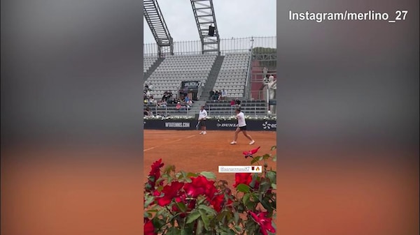 Internazionali d'Italia, Sara Errani lavora in campo