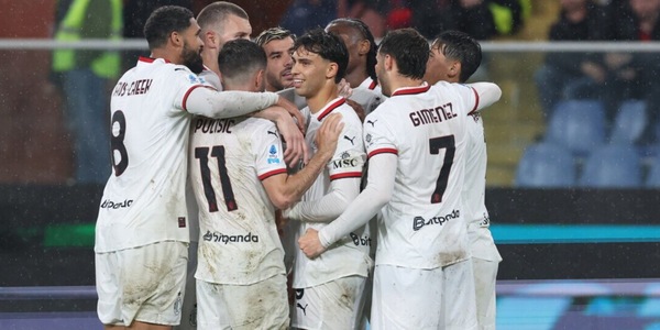 Leao trascina il Milan: Genoa rimontato a Marassi, Conceicao a -2 dalla Fiorentina