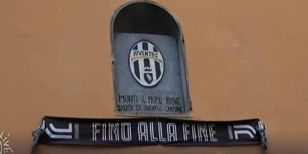 L'altarino Juve al posto di una statua della Madonna! "Champions? Un miracolo..."