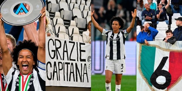 “Grazie Capitana”: l'omaggio a Sara Gama nella festa scudetto delle Women