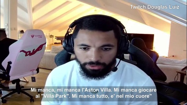 Juventus, ancora Douglas Luiz sui social: "Mi manca giocare nell'Aston Villa"