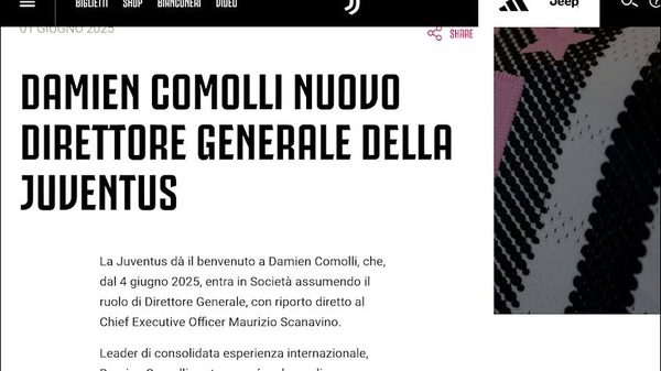 Ufficiale, Juventus: il nuovo direttore generale è Comolli