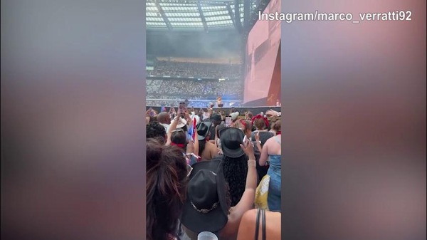 Verratti assiste al concerto di Beyoncè a Parigi