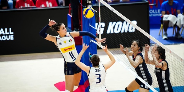 VNL: l'Italia travolgente contro la Cina