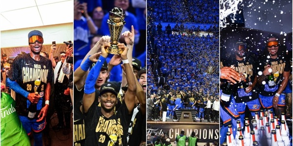 Oklahoma City Thunder, parte la festa dopo la conquista del titolo NBA