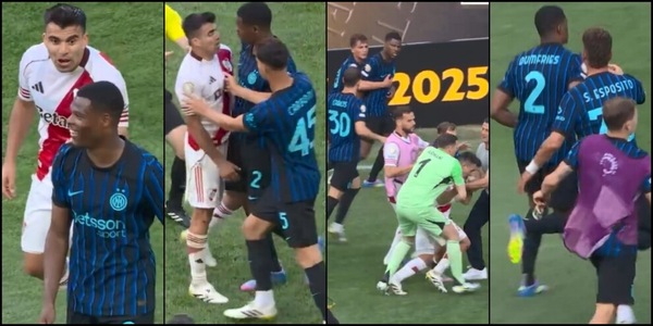 Insulti alla panchina e Dumfries inseguito! Inter-River finisce in rissa