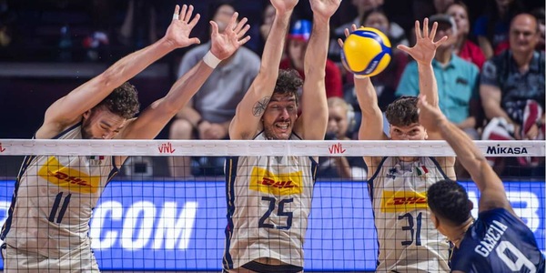 VNL: l'Italia a Chicago supera gli USA in tre set
