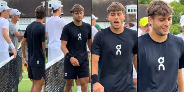 Sinner prosciuga Cobolli, allenamento insieme: "Finalmente è finita!"