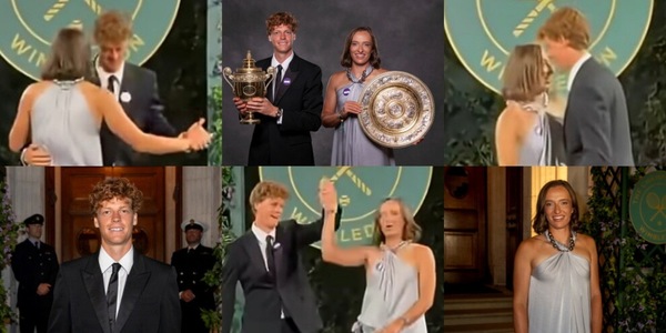 Dall’erba al palco, l’altro Wimbledon di Sinner: il ballo dei campioni con la Swiatek
