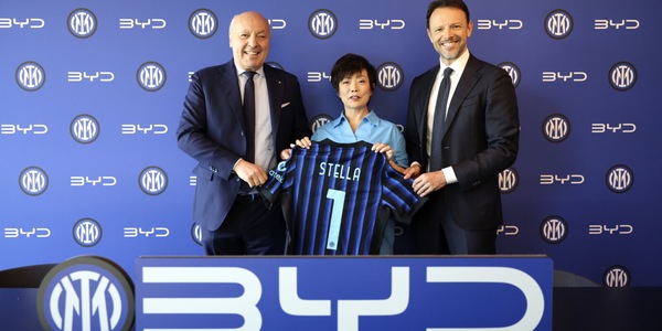 L'Inter torna cinese...con gli sponsor: Byd nuova partner commerciale