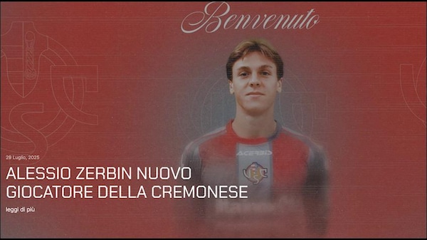 Cremonese, Zerbin arriva in prestito dal Napoli
