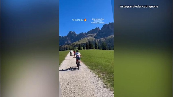 Federica Brignone in mountain bike