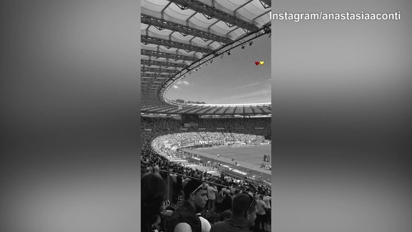 Derby di Roma, tutto pronto sugli spalti: c'è anche Anastasia Conti, nipote di Bruno