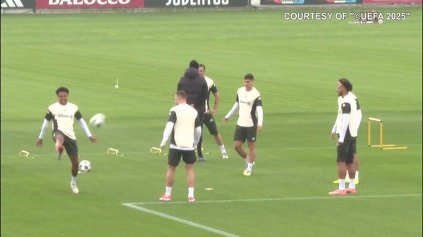 Real Madrid-Juventus, l'allenamento della squadra di Tudor alla Continassa