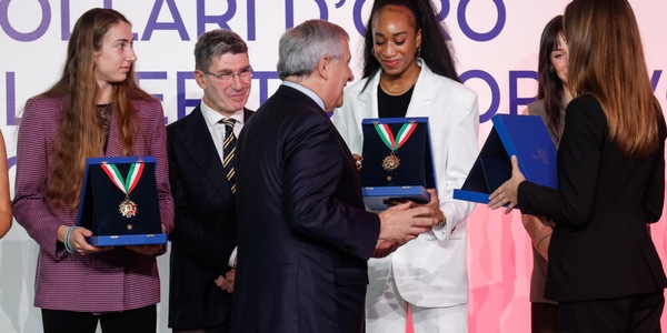 Le nazionali di volley premiate con i Collari d'Oro 2025