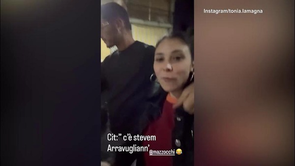 Napoli, quante risate tra Mazzocchi e la moglie Tonia