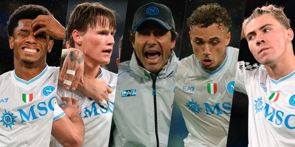 Pagelle Napoli-Qarabag: Neres frizzante, Lang va a sprazzi. McTominay decisivo, Hojlund e Conte...