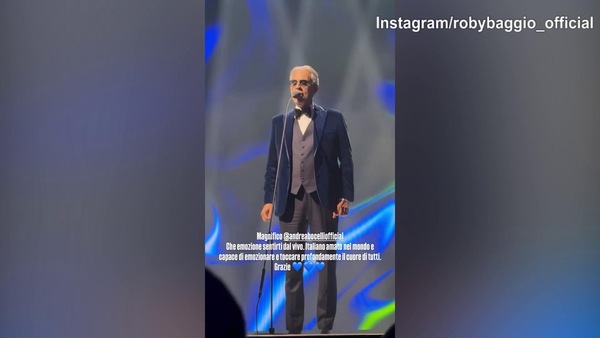 Baggio apprezza l'esibizione di Bocelli al Mondiale 2026
