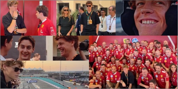 Sinner, c'è Laila ma gli occhi a cuore sono per la F1: giro in pista e scatti con la Ferrari