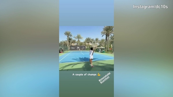 Sinner-Halep, allenamento congiunto a Dubai