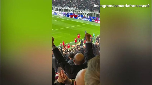 Milan, Camarda esulta per l'ex compagno Bartesaghi