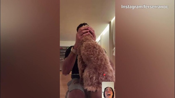 Milan, il Natale in videochiamata di Gimenez con il cane e la moglie Fer Serrano