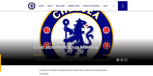 Ufficiale, Chelsea: Maresca non è più l'allenatore dei blues