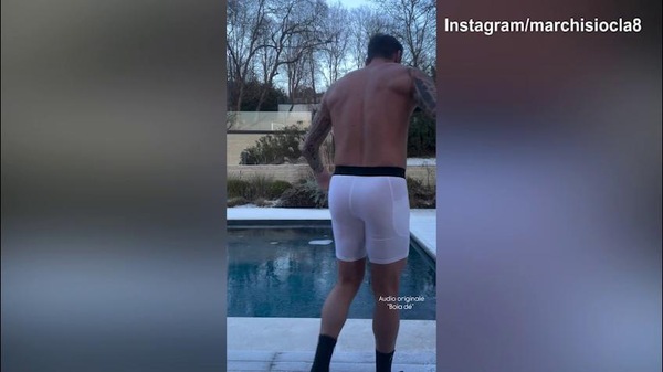 Marchisio, che pazzia! Bagno nell'acqua gelata...
