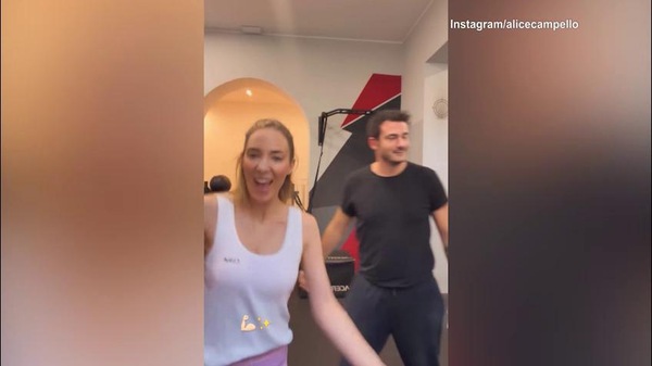 Alice Campello si allena dopo la rottura con Morata